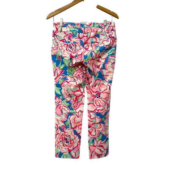 Lilly Pulitzer Capri Pants Size 0 Lucky Charm Floral - Picture 12 of 12